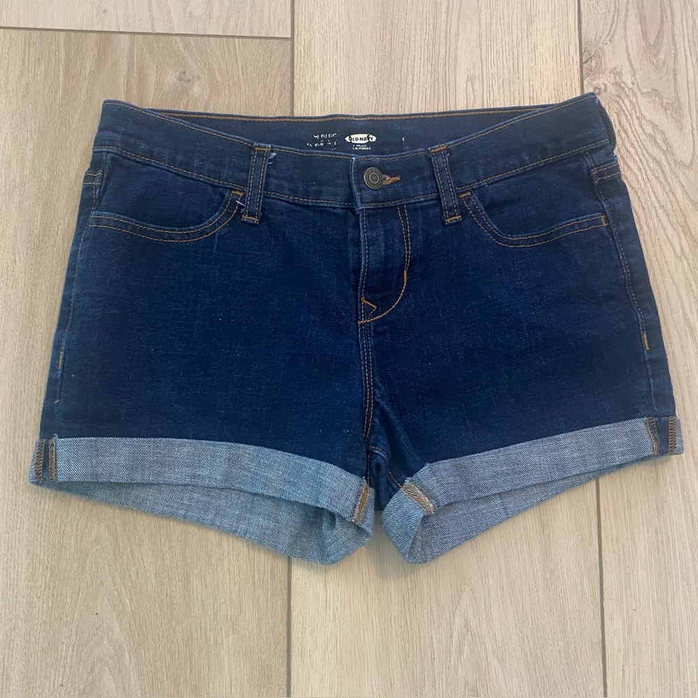 Old Navy Navy Blue Denim Shorts Size 2